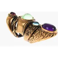 Inele Brass Armor Ring With Crystals Femei