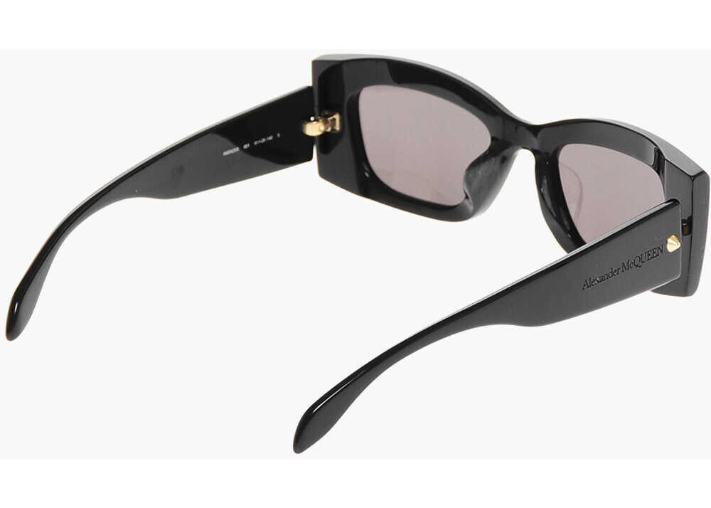 Ochelari de soare Alexander McQueen Squared Sunglasses With Studded Detail Black Femei (BM 18370426) 3