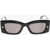 Alexander McQueen Squared Sunglasses With Studded Detail Black