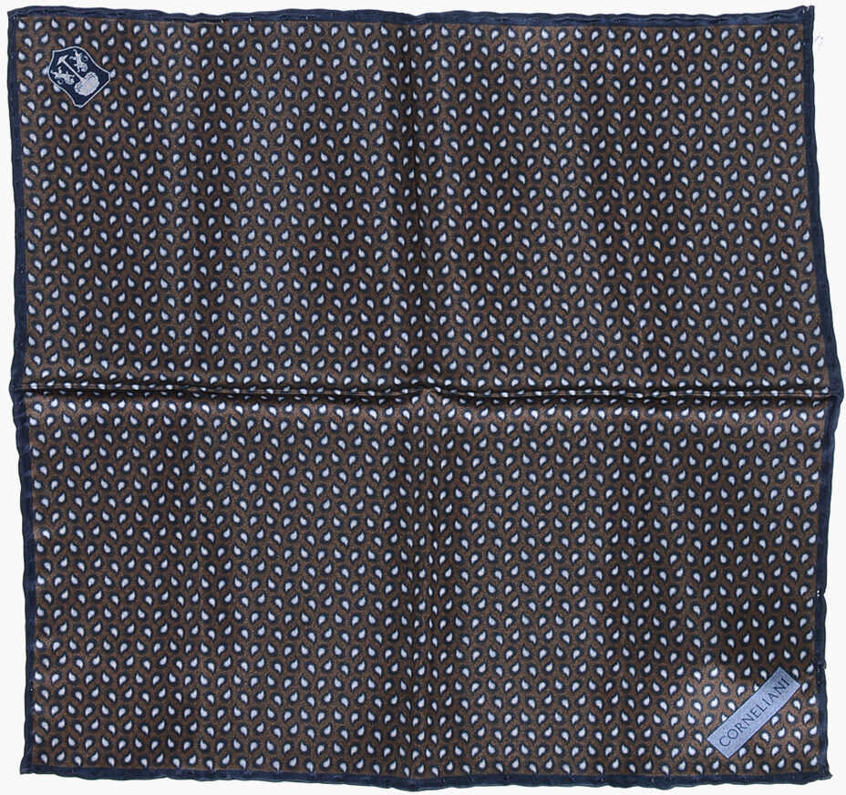 Esarfe CORNELIANI Paisley Patterned Satin Pocket Square Multicolor Barbati (BM 18370441) 1