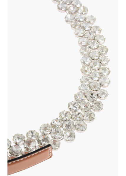 Curele Ermanno Scervino Leather Belt With Jewel Detail 30Mm Brown Femei (BM 18370528) 3