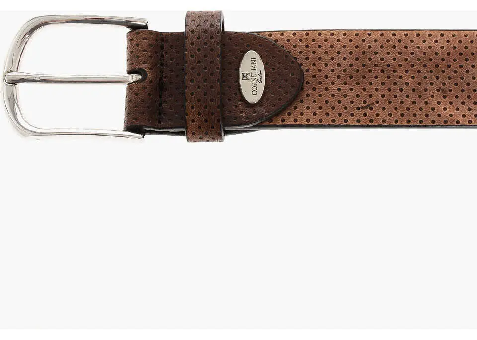 Curele CORNELIANI Perforated Leather Belt 30Mm Brown Barbati (BM 18370534) 2