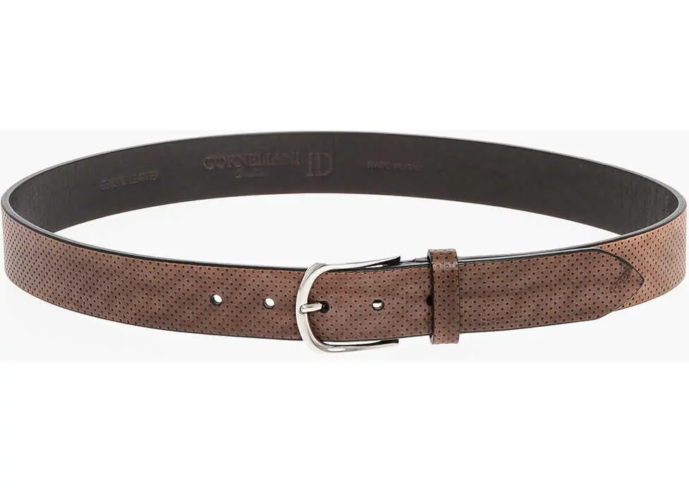 Curele CORNELIANI Perforated Leather Belt 30Mm Brown Barbati (BM 18370534) 3