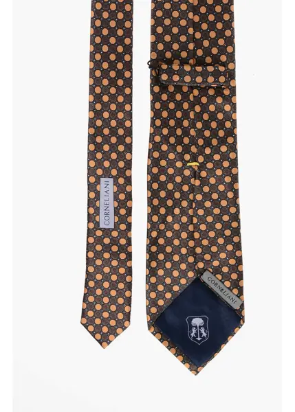 Cravate CORNELIANI Geometric Patterned Silk Tie Multicolor Barbati (BM 18370552) 3