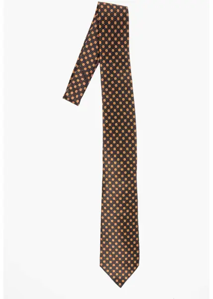Cravate CORNELIANI Geometric Patterned Silk Tie Multicolor Barbati (BM 18370552) 1