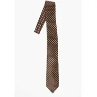 Cravate Geometric Patterned Silk Tie Barbati