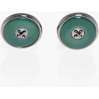 Butoni Enamelled Brass Button Cufflinks Barbati
