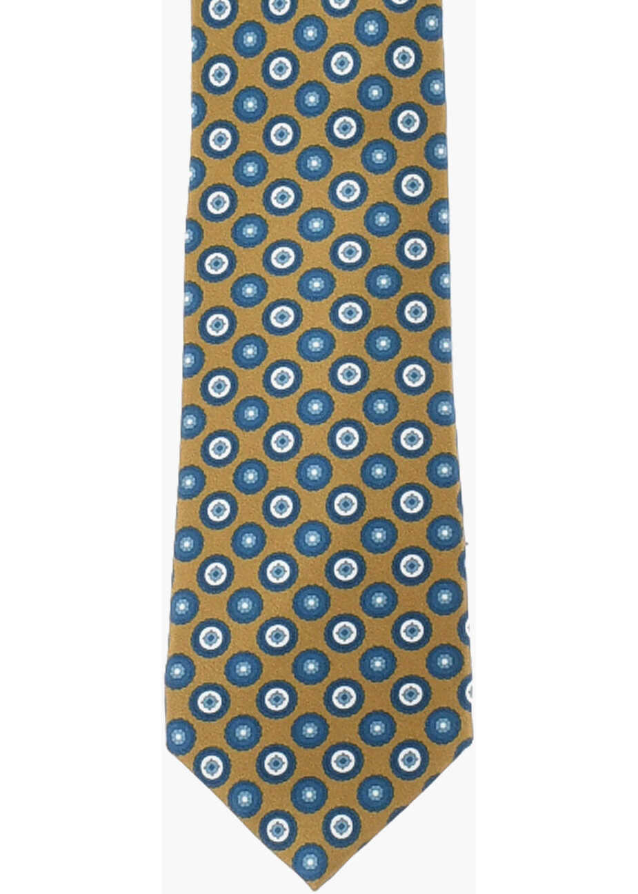 Cravate CORNELIANI Patterned Silk Tie Beige Barbati (BM 18370564) 2