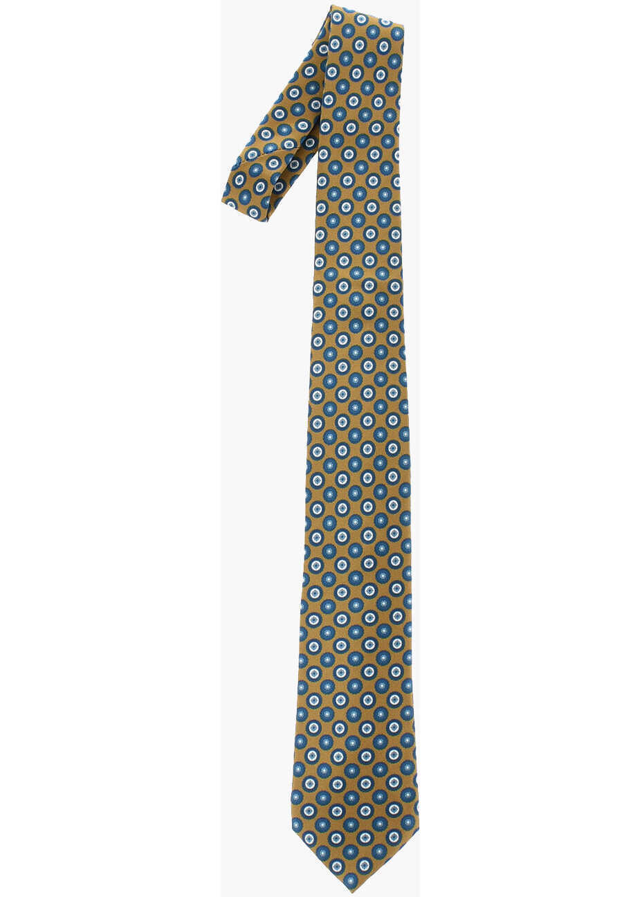 Cravate CORNELIANI Patterned Silk Tie Beige Barbati (BM 18370564) 1