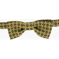 Papioane Cc Collection Polka Dot Patterned Silk Blend Bow Tie Barbati