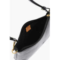 Genti IL BISONTE Dama - Genti de umar IL BISONTE Solid Color Textured Leather Shoulder Bag Black Femei (BM 18370588) - B-mall.ro