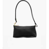 Genti de umar Solid Color Textured Leather Shoulder Bag Femei
