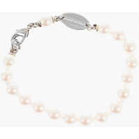 Bratari Beaded Bracelet With Silver-Tone Logo Barbati