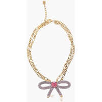 Pulovere Golden Metal Choker Necklace Embellished With Swarovski Crys Femei