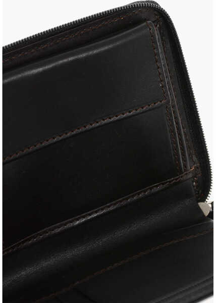 Portofele CORNELIANI Leather Bifold Wallett With Zipped Closure Black Barbati (BM 18370597) 4