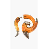 Cercei Metal And Resin Flames Single Earring Femei