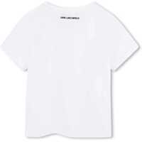 Tricouri pentru Fete - Tricouri Karl Lagerfeld T-Shirt WHITE Fete (BM 18370768) - B-mall.ro
