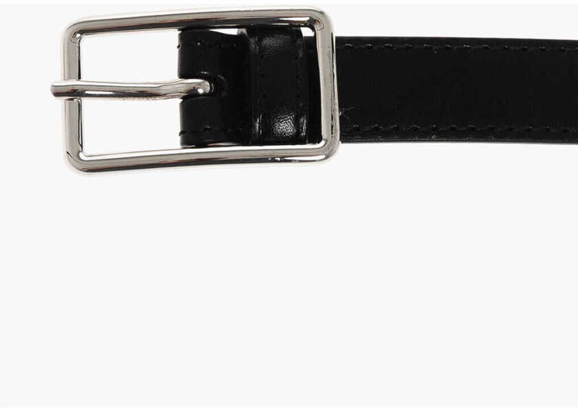 Curele Alexander McQueen Leather Slim Blet 20Mm Black Femei (BM 18370825) 2