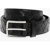 Curele Woven Leather Belt 35Mm Barbati