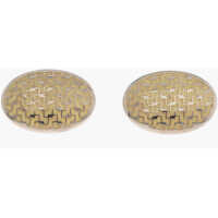 Butoni Enamelled Brass Oval Cufflinks Barbati