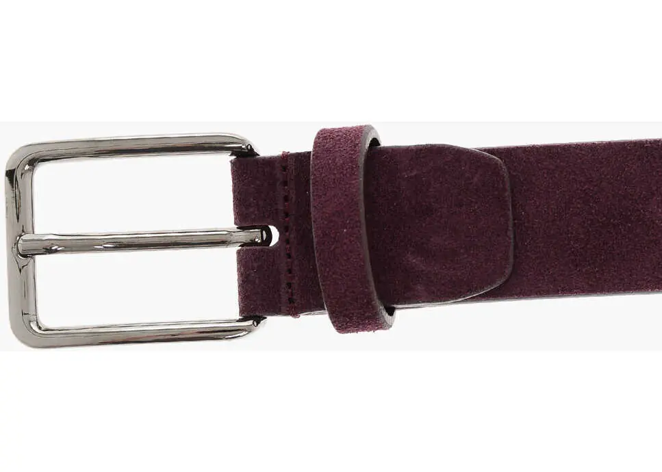 Curele CORNELIANI Cc Collection Reversible Suede Belt 30Mm Burgundy Barbati (BM 18371026) 2