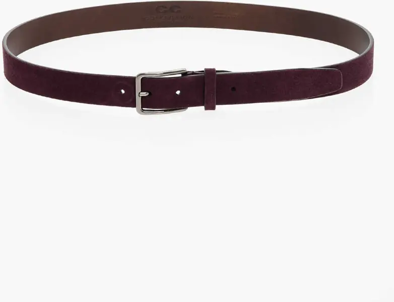 Curele CORNELIANI Cc Collection Reversible Suede Belt 30Mm Burgundy Barbati (BM 18371026) 3