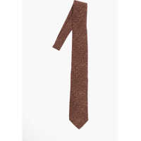 Cravate Herringbone Patterned Silk Tie Barbati