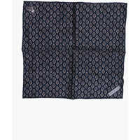 Esarfe Geometric Patterned Silk Pocket Square Barbati