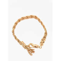 Bratari Golden Effect Silver Bracelet With Fringes Detail Barbati