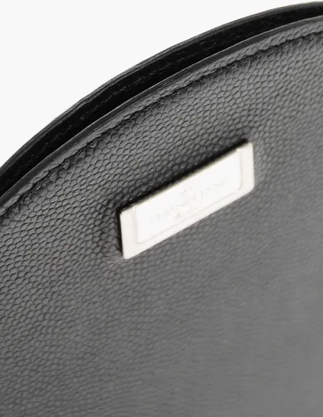 Accesorii de voiaj CORNELIANI Textured Leather Badge Case Black Barbati (BM 18371086) 2