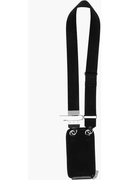 Genti tip postas Givenchy Brushed Leather Crossbody Phone Holder Black Barbati (BM 18371107) 3
