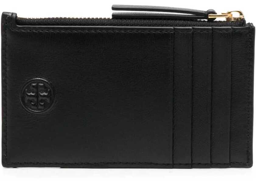 Portofele Tory Burch Leather Fleming Card Holder Black Femei (BM 18371113) 2