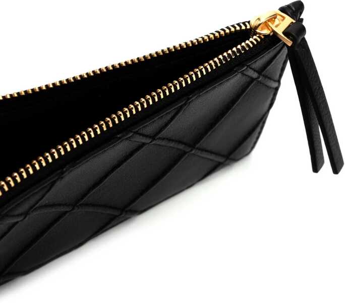 Portofele Tory Burch Leather Fleming Card Holder Black Femei (BM 18371113) 3