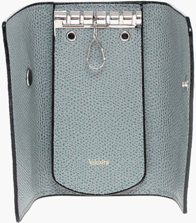 Brelocuri VALEXTRA Saffiano Leather Key Case Light Blue Barbati (BM 18371128) 3