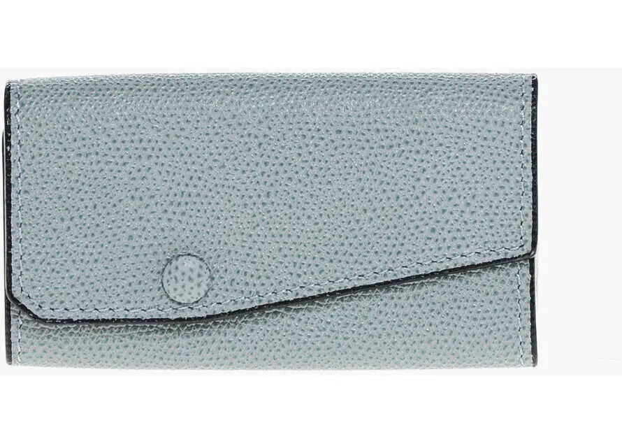Brelocuri VALEXTRA Saffiano Leather Key Case Light Blue Barbati (BM 18371128) 1