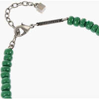Coliere pentru Barbati - Coliere DSQUARED2 Solid Color Beaded Necklace Green Barbati (BM 18371212) - B-mall.ro