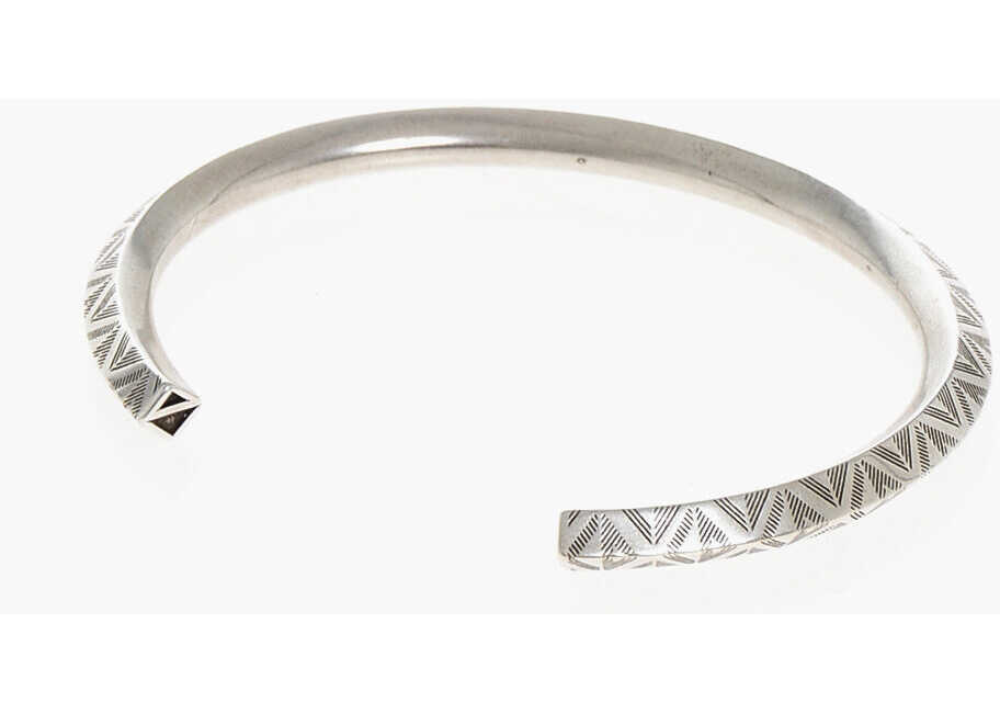 Bratari Dior Embossed Brass Cd Diam Rigid Bracelet Silver Barbati (BM 18371224) 2