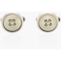 Butoni Brass Button Cufflinks With Mother Of Pearl Detail Barbati