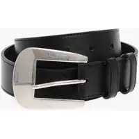 Curele Leather Belt With Brass Buckle 30Mm Femei