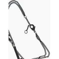 Bratari pentru Barbati - Bratari DSQUARED2 Double Chain Jesus Bracelet With Cross-Shaped Charms Black Barbati (BM 18371239) - B-mall.ro