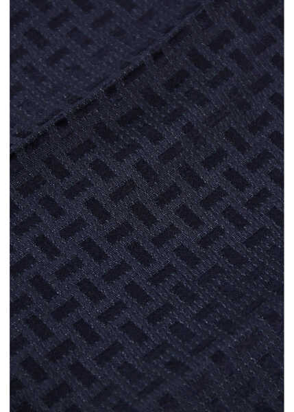 Esarfe CORNELIANI Jacquard Silk Pocket Square Blue Barbati (BM 18371242) 2