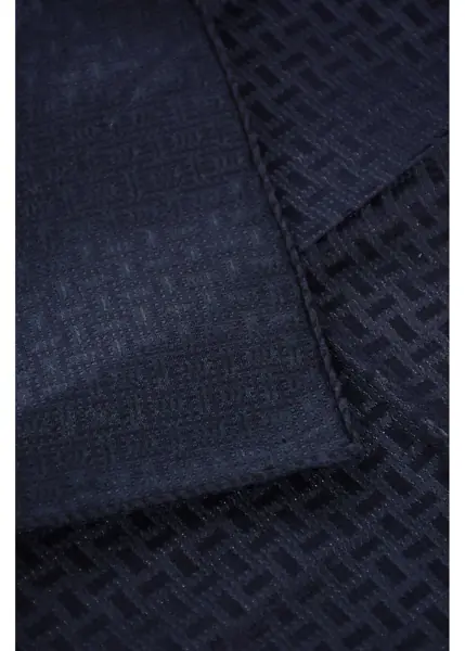 Esarfe CORNELIANI Jacquard Silk Pocket Square Blue Barbati (BM 18371242) 3