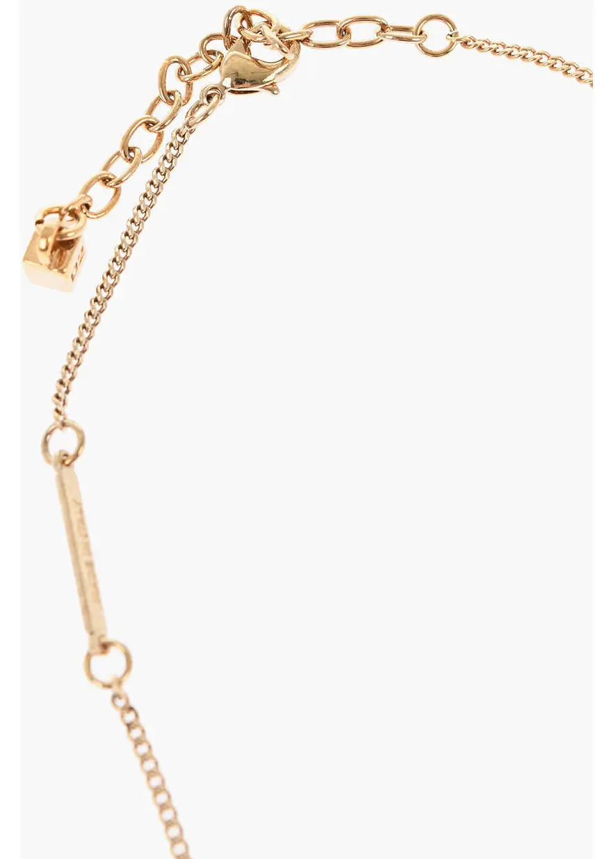 Coliere DSQUARED2 Metal Gaming Necklace Embellished With Rhinestones Gold Femei (BM 18371257) 3