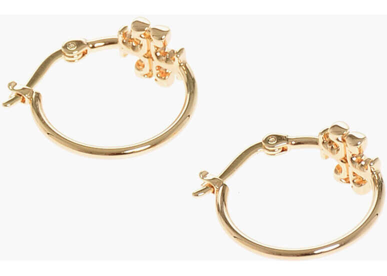 Cercei Tory Burch Hoop Eleanor Earrings Gold Femei (BM 18371281) 2