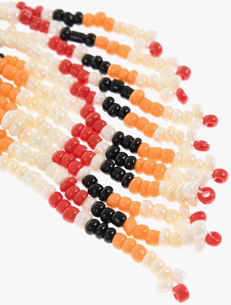 Cercei DSQUARED2 Ethnic-Style Earrings Hula Decorated With Beads Multicolor Femei (BM 18371305) 2