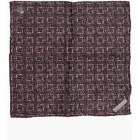 Esarfe Geometric Patterned Silk Pocket Square Barbati