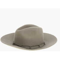 Caciuli Rabbit Felt Panama Hat With Jewel Detail Femei
