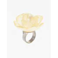 Inele Metal Ring With Rose-Shaped Design Femei