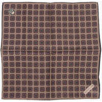 Esarfe Geometric Patterned Silk Pocket Square Barbati