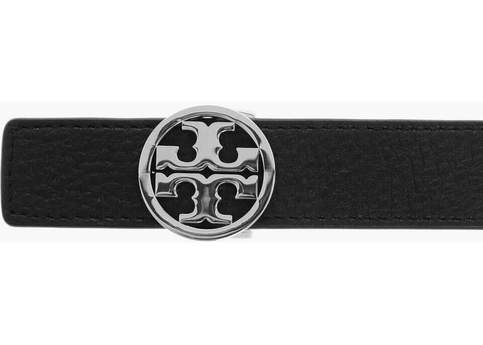 Curele Tory Burch Reversible Designed Miller Leather Belt 25Mm Black Femei (BM 18371416) 2